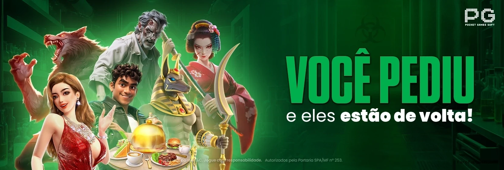 Imagem promocional da Farofapg mostrando a plataforma e suas vantagens